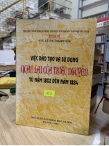 Việc đào tạo và sử dụng quan lại của triều Nguyễn từ năm 1802 đến năm 1884