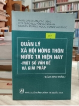 QUẢN LÝ XÃ HỘI NÔNG THÔN NƯỚC TA HIỆN NAY