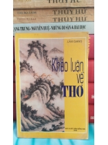 KHẢO LUẬN VỀ THƠ