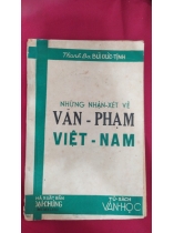 NHỮNG NHẬN XÉT VỀ VĂN PHẠM VIỆT NAM