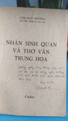 NHÂN SINH QUAN VÀ THƠ VĂN TRUNG HOA