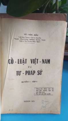 CỔ LUẬT VIỆT NAM VÀ TƯ PHÁP SỬ - VŨ VĂN MẪU