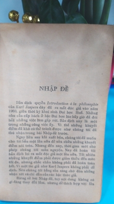 TRIẾT HỌC NHẬP MÔN