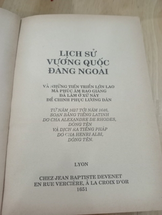 [VIỆT - PHÁP] LỊCH SỬ VƯƠNG QUỐC ĐÀNG NGOÀI