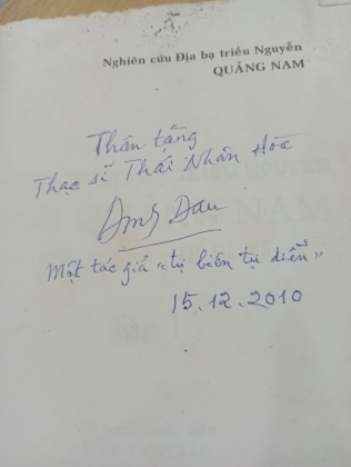 [CÓ CHỮ KÝ TÁC GIẢ] NGHIÊN CỨU ĐỊA BẠ TRIỀU NGUYỄN DINH QUẢNG NAM 