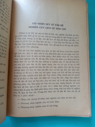 LỊCH SỬ BÁO CHÍ VIỆT NAM