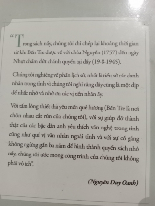 [SÁCH MỚI] TỈNH BẾN TRE TRONG LỊCH SỬ VIỆT NAM (TỪ NĂM 1757 - 1945)