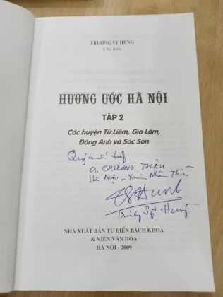 [CÓ CHỮ KÝ TÁC GIẢ] HƯƠNG ƯỚC HÀ NỘI