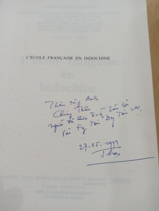 [CÓ CHỮ KÝ CỦA TÁC GIẢ] L ECOLE FRANCAISE EN INDOCHINE