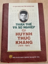 THÂN THẾ VÀ SỰ NGHIỆP CỤ HUỲNH THÚC KHÁNG