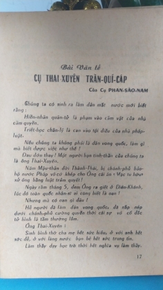 TRẦN QUÝ CÁP VÀ TƯ TRÀO CÁCH MẠNG DÂN QUYỀN ĐẦU TK XX