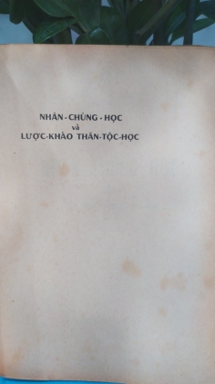 NHÂN CHỦNG HỌC VÀ LƯỢC KHẢO THÂN TỘC HỌC