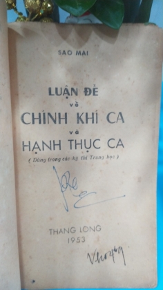 LUẬN ĐỀ VỀ CHÍNH KHÍ CA VÀ HẠNH THỤC CA