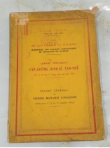 CHẾ ĐỘ TỔNG QUÁT CẤP DƯỠNG BINH SĨ TÀN PHẾ 1952