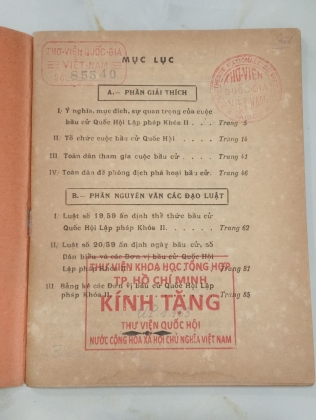 BẦU CỬ QUỐC HỘI LẬP PHÁP KHOÁ II (1959)