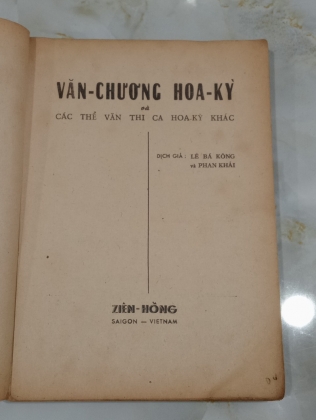 VĂN CHƯƠNG HOA KỲ