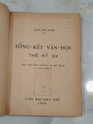 TỔNG KẾT VĂN HỌC THẾ KỶ XX