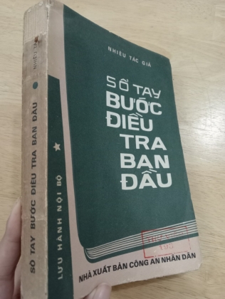 SỔ TAY BƯỚC ĐIỀU TRA BAN ĐẦU