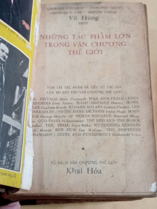 NHỮNG TÁC PHẨM LỚN TRONG VĂN CHƯƠNG THẾ GIỚI