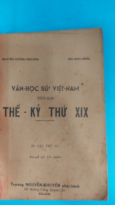 VĂN HỌC SỬ VIỆT NAM THẾ KỶ THỨ XIX