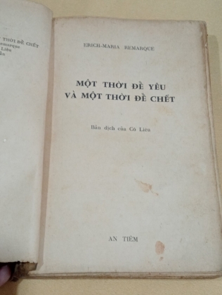 MỘT THỜI ĐỂ YÊU VÀ MỘT THỜI ĐỂ CHẾT