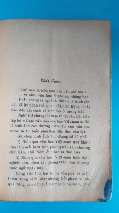 CUỘC TIẾN HÓA VĂN HỌC VIỆT NAM