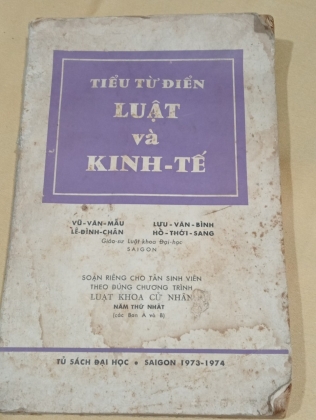 TIỂU TỪ ĐIỂN LUẬT VÀ KINH TẾ