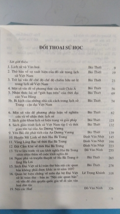 THỰC CHẤT CỦA ĐỐI THOẠI SỬ HỌC