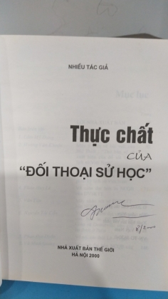 THỰC CHẤT CỦA ĐỐI THOẠI SỬ HỌC