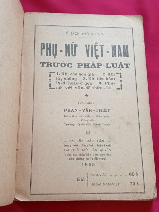 PHỤ NỮ VIỆT NAM TRƯỚC PHÁP LUẬT