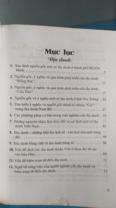 TÌM HIỂU NGUỒN GỐC ĐỊA DANH NAM BỘ VÀ TIẾNG VIỆT VĂN HỌC