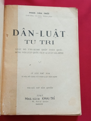 DÂN LUẬT TU TRI