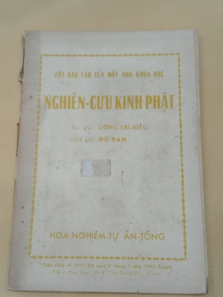 NGHIÊN CỨU KINH PHẬT