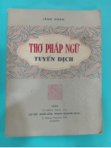 THƠ PHÁP NGỮ TUYỂN DỊCH