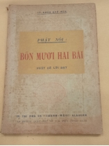 PHẬT NÓI BỐN MƯƠI HAI BÀI PHẬT ĐỀ LỜI DẠY