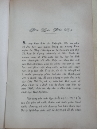 PHẬT HỌC TINH YẾU THIÊN THỨ NHỨT