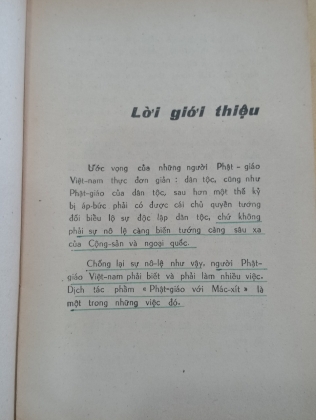 PHẬT GIÁO VỚI MÁC-XÍT