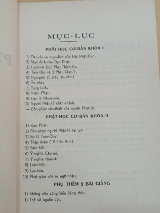 PHẬT HỌC CƠ BẢN CẤP SƠ ĐẲNG