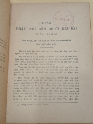 PHẬT NÓI BỐN MƯƠI HAI BÀI PHẬT ĐỀ LỜI DẠY