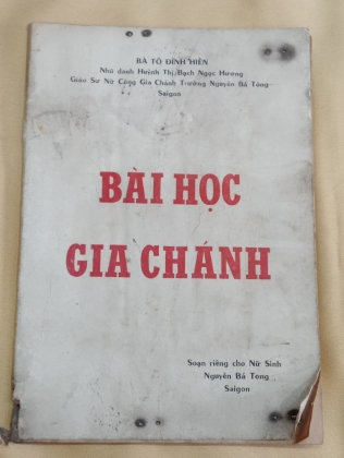 BÀI HỌC GIA CHÁNH