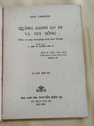 QUẲNG GÁNH LO ĐI VÀ VUI SỐNG