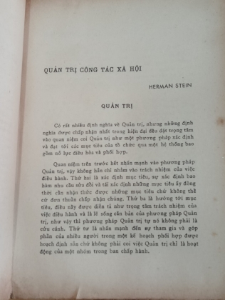 QUẢN TRỊ NGÀNH CÔNG TÁC XÃ HỘI