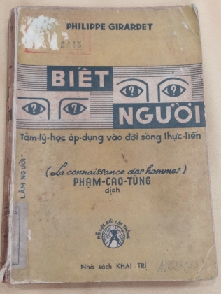 BIẾT NGƯỜI - TÂM LÝ HỌC ÁP DỤNG VÀO ĐỜI SỐNG THỰC TIỄN