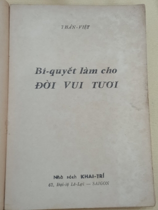 BÍ QUYẾT LÀM CHO ĐỜI SỐNG VUI TƯƠI