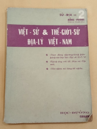 VIỆT SỬ VÀ THẾ GIỚI SỬ ĐỊA LÝ VIỆT NAM