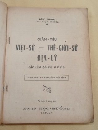 VIỆT SỬ VÀ THẾ GIỚI SỬ ĐỊA LÝ VIỆT NAM