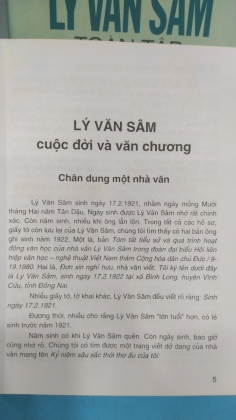 LÝ VĂN SÂM TOÀN TẬP 