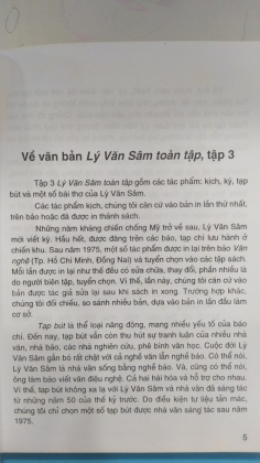 LÝ VĂN SÂM TOÀN TẬP 