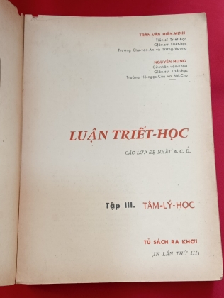 LUẬN TRIẾT HỌC TÚ TÀI II BAN ACD 