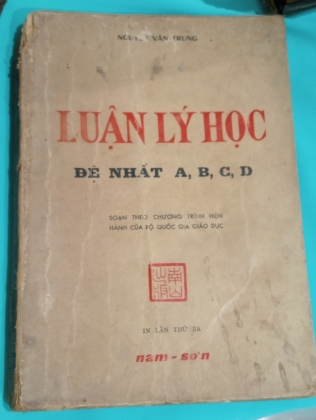 LUẬN LÝ HỌC ĐỆ NHẤT A,B,C,D